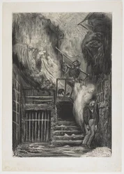 Calle de la Vieja Linterna (Muerte de Gérard de Nerval), 1855
